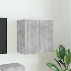 TV stenska omara Betonsko siva 59,5 x 31 x 60 cm