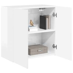 TV wall cabinet Nástěnný Vysoce lesklá bílá 59,5 x 31 x 60 cm - obrázek 3