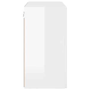 TV wall cabinet Nástěnný Vysoce lesklá bílá 59,5 x 31 x 60 cm - obrázek 7