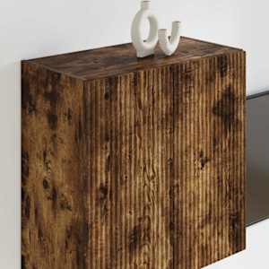 TV wall cabinet Kouřový dub 59,5 x 31 x 60 cm kompozitní dřevo - obrázek 4