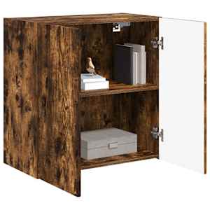TV wall cabinet Kouřový dub 59,5 x 31 x 60 cm kompozitní dřevo - obrázek 3
