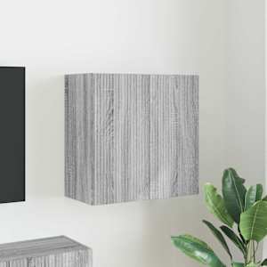 TV wall cabinet Šedá Sonoma 59,5 x 31 x 60 cm kompozitní dřevo - obrázek 1