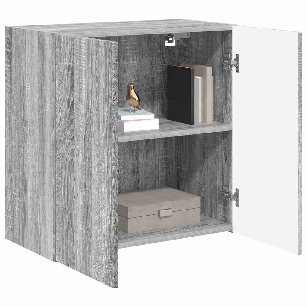 vidaXL TV-wandkast Grijs Sonoma 59,5 x 31 x 60 cm Bewerkt hout