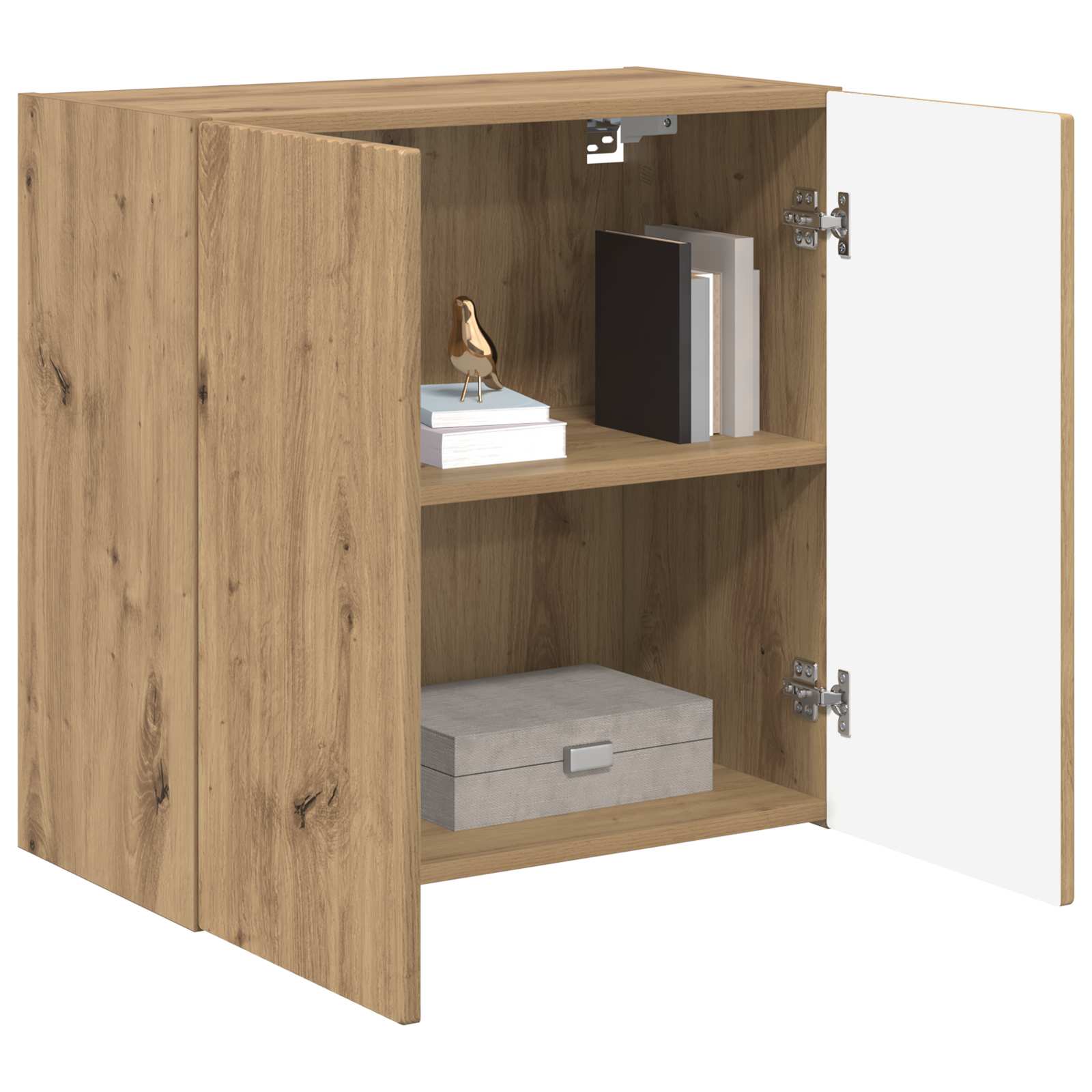 TV stenska omara 59,5 x 31 x 60 cm Umetni hrast Inženirski les - slika 3