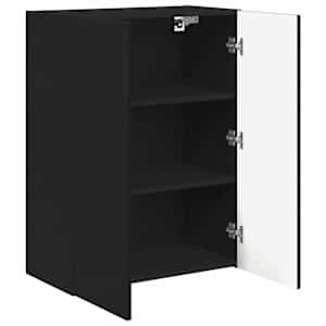 TV wall cabinet Černá 59,5 x 31 x 80 cm kompozitní dřevo - obrázek 5