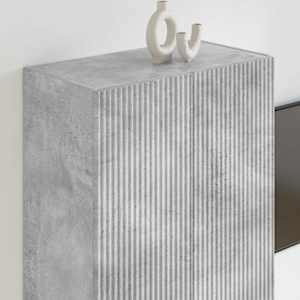 TV wall cabinet Nástěnný Betonově šedá 59,5 x 31 x 80 cm - obrázek 4