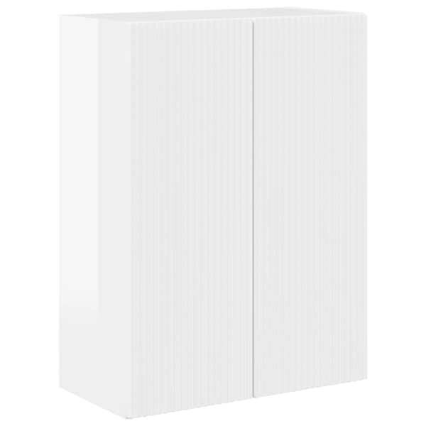 vidaXL TV Seina Kapp 59,5 x 31 x 80 cm Kergelt l&auml;ikiv valge Tehispuit