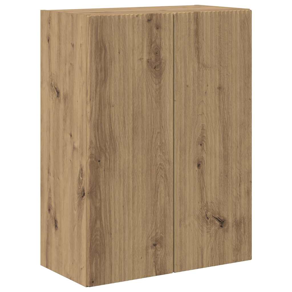 VidaXL Tv Wandkast Artisan Eiken 59, 5 X 31 X 80 Cm Bewerkt Hout