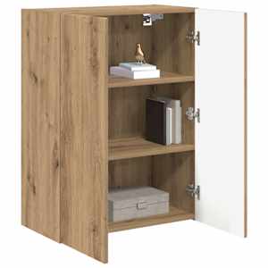 TV wall cabinet Nástěnný Artisanový dub 59,5 x 31 x 80 cm - obrázek 3