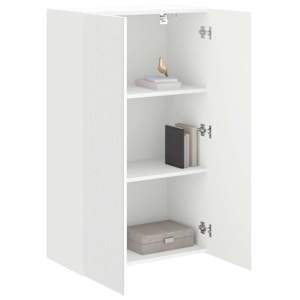TV wall cabinet Bílá 59,5 x 31 x 100 cm kompozitní dřevo - obrázek 3
