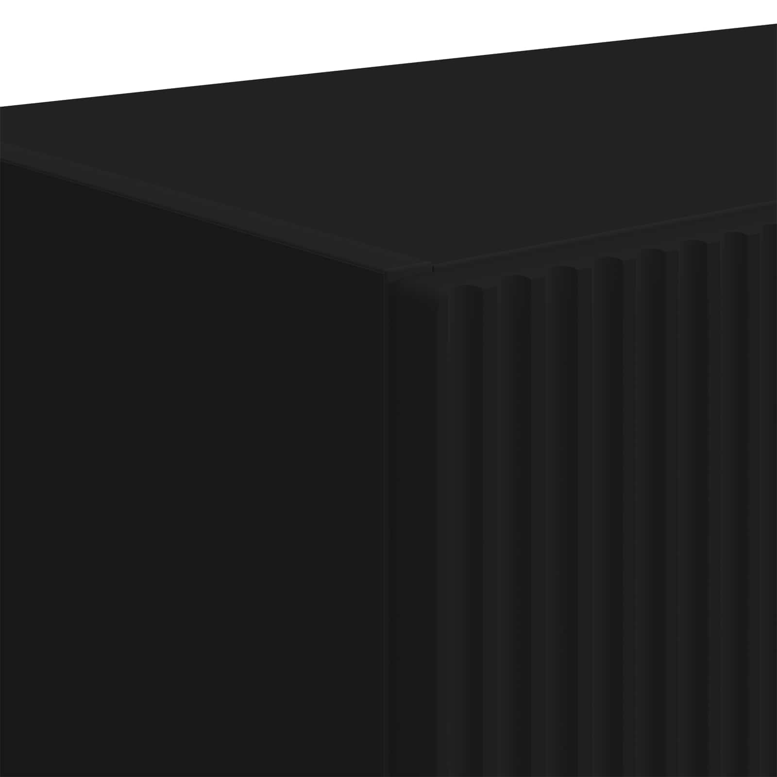 TV-seinäkaappi Musta 59,5 x 31 x 100 cm Tekninen puu - Image 9