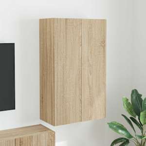 TV stenska omara 59,5 x 31 x 100 cm Sonoma hrast Inženirski les