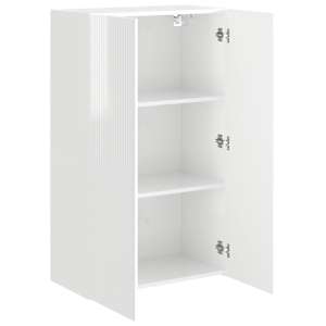 TV wall cabinet Nástěnný Vysoce lesklá bílá 59,5 x 31 x 100 cm - obrázek 5