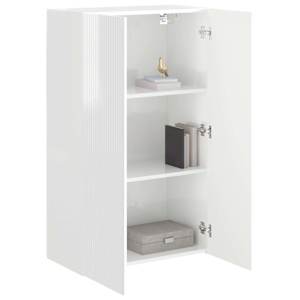 TV wall cabinet Nástěnný Vysoce lesklá bílá 59,5 x 31 x 100 cm - obrázek 3