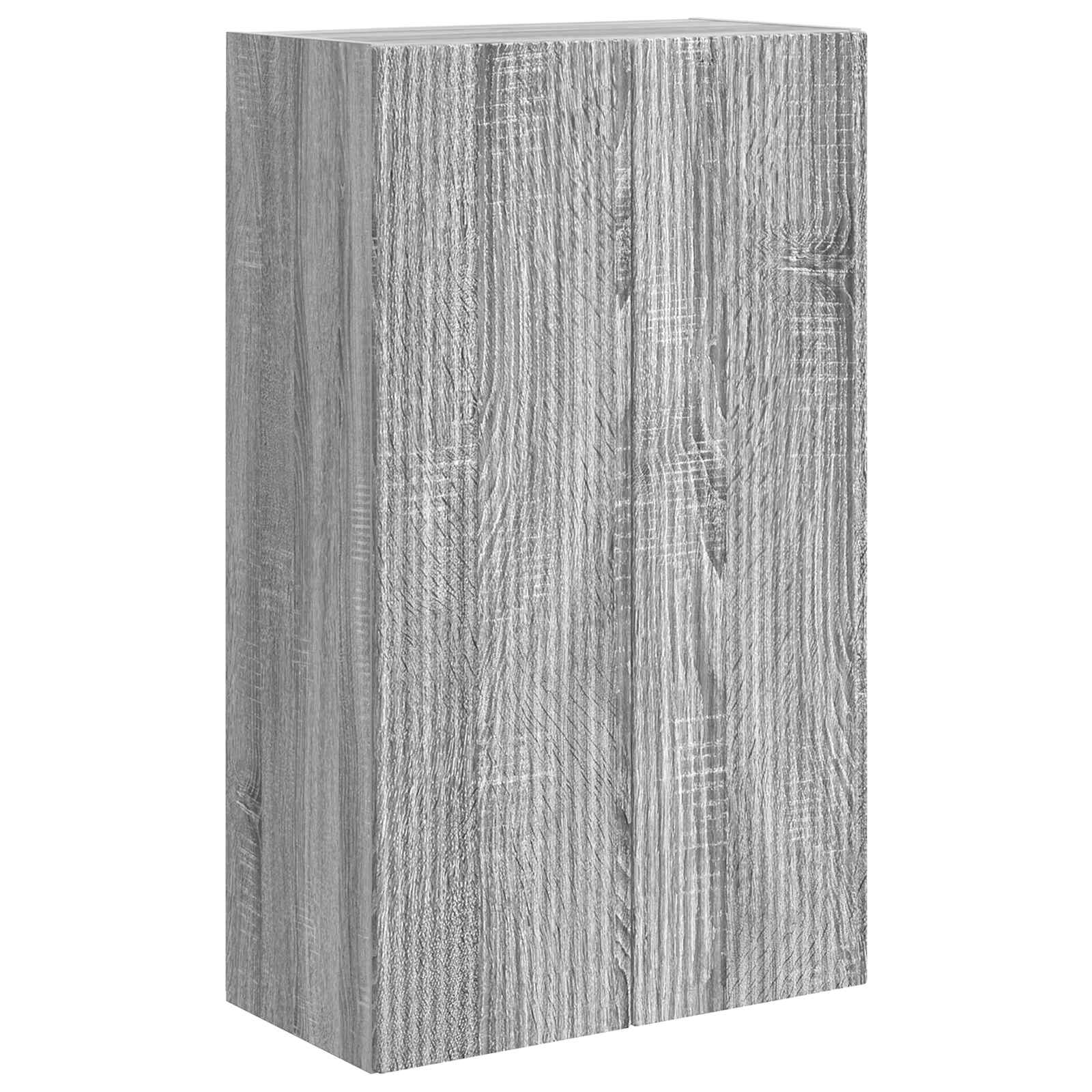 TV-seinäkaappi Harmaa Sonoma 59,5 x 31 x 100 cm Tekninen puu - Image 2