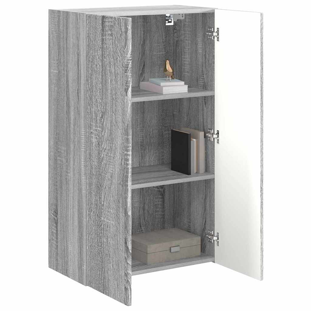 vidaXL TV-wandkast Grijs Sonoma 59,5 x 31 x 100 cm Bewerkt hout