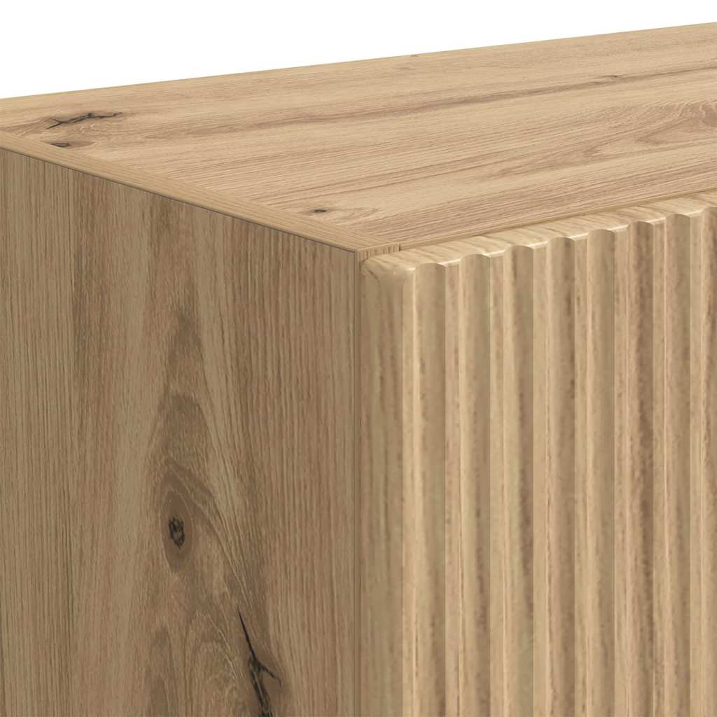 Ντουλάπι Τηλεόρασης Τοίχου Artisan Oak 59,5 x 31 x 100 εκ. - Image 9