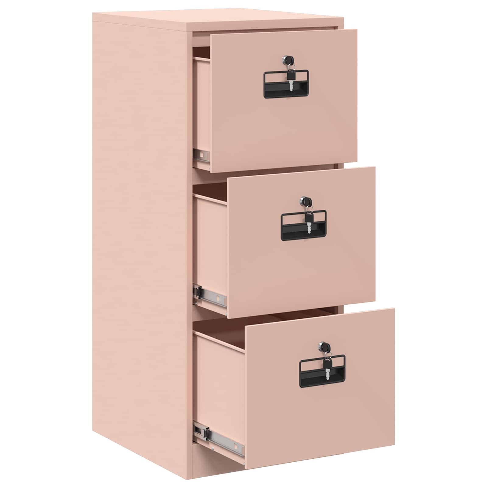 Asiakirjakaappi Pinkki 44 x 50 x 106.5 cm Kylmävalssattu teräs - Image 6