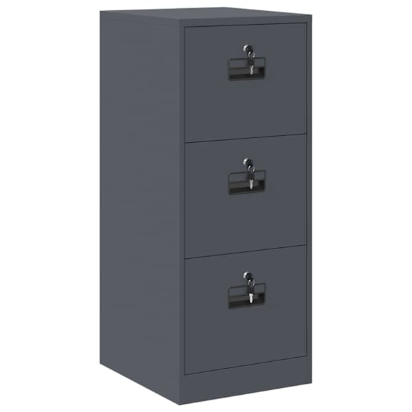 vidaXL Failikapp Antratsiit 44 x 50 x 106.5 cm K&uuml;lmvalsitud teras
