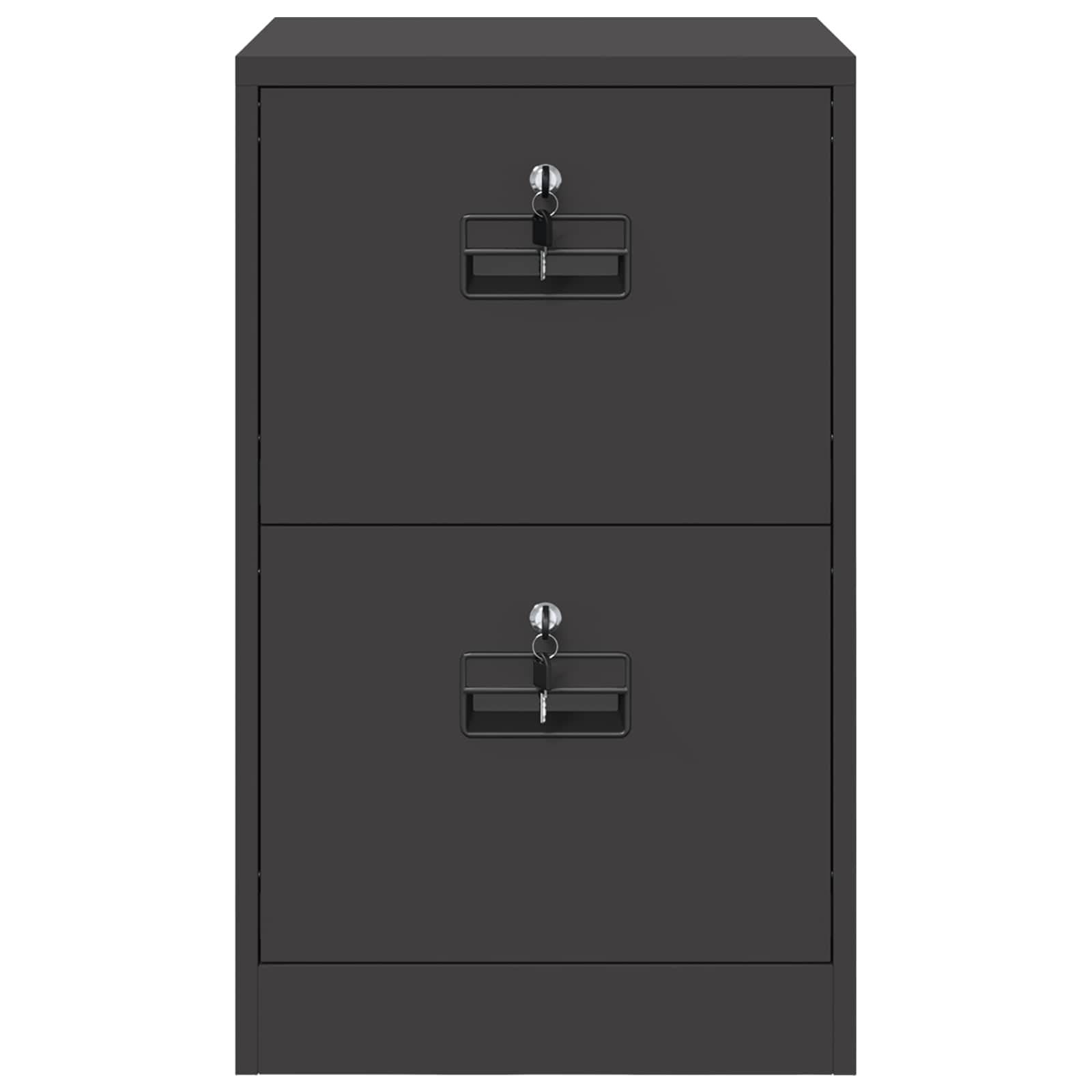 Asiakirjakaappi Musta 44 x 50 x 106.5 cm Kylmävalssattu teräs - Image 7