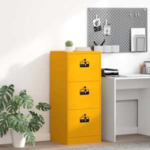 Kabinet za datoteke Gorčična rumena 45,5 x 42 x 106,5 cm