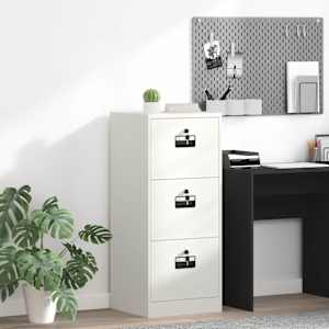 Kabinet za datoteke s predalom Bela 45,5 x 42 x 106,5 cm