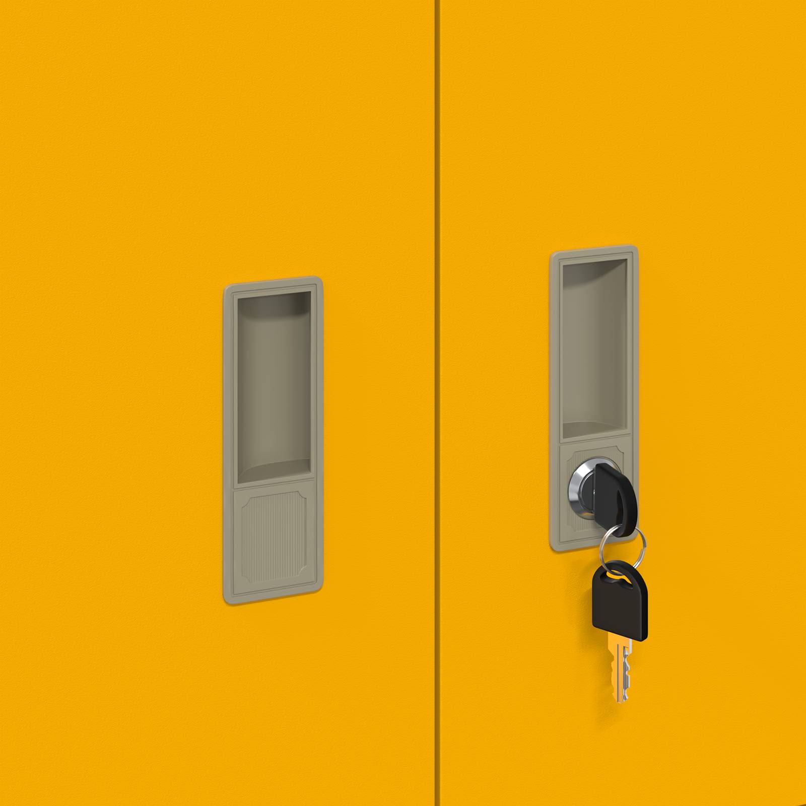 Säilytyskaappi Sinappikeltainen 90 x 40 x 40 cm Teräs - Image 9