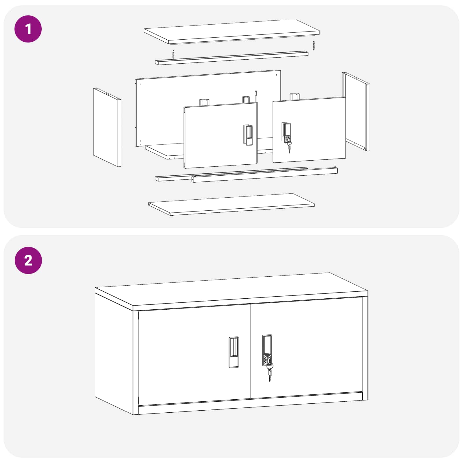 Säilytyskaappi Oliivivihreä 90 x 40 x 40 cm Teräs - Image 11