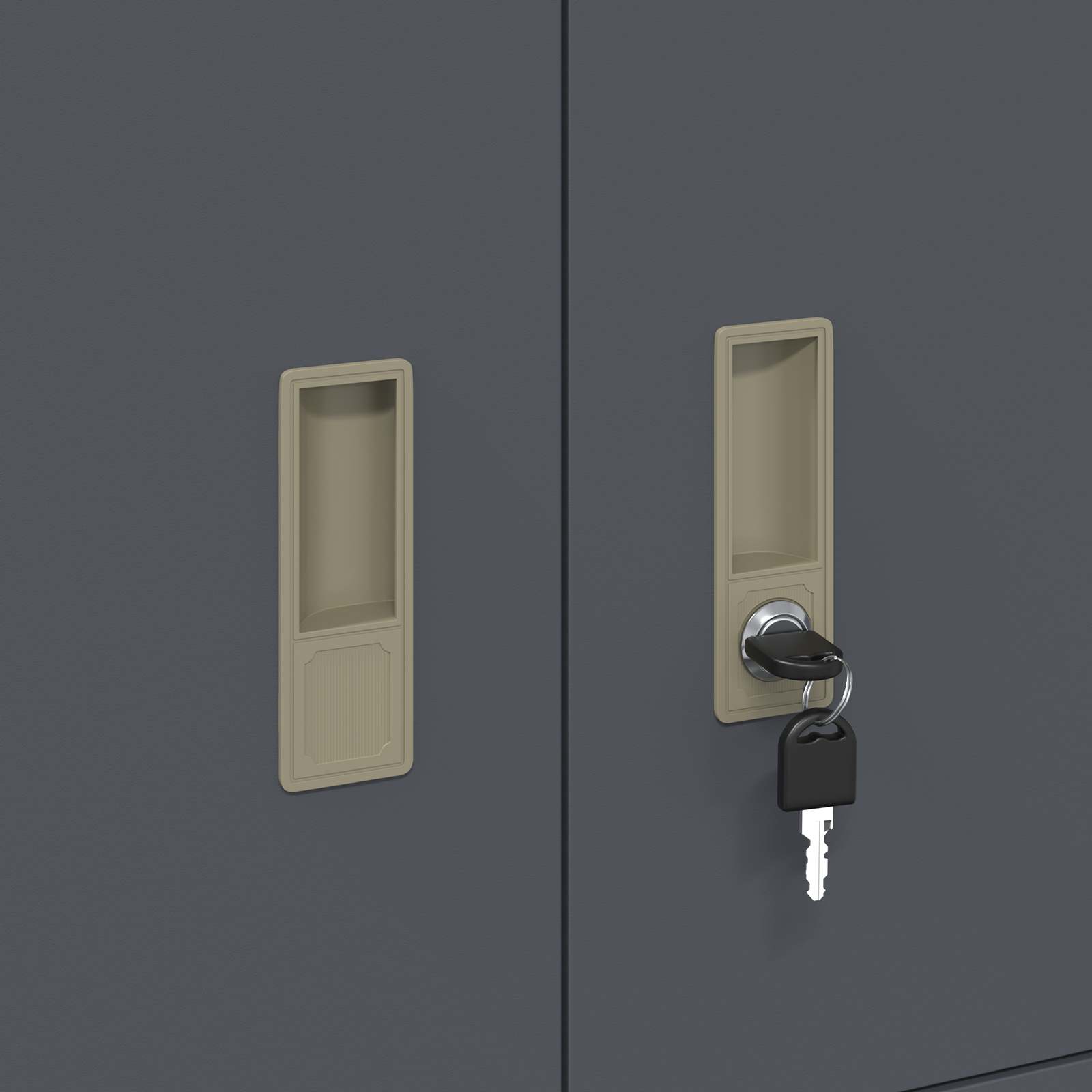 Säilytyskaappi Antrasiitti 80 x 40 x 40 cm Teräs - Image 9