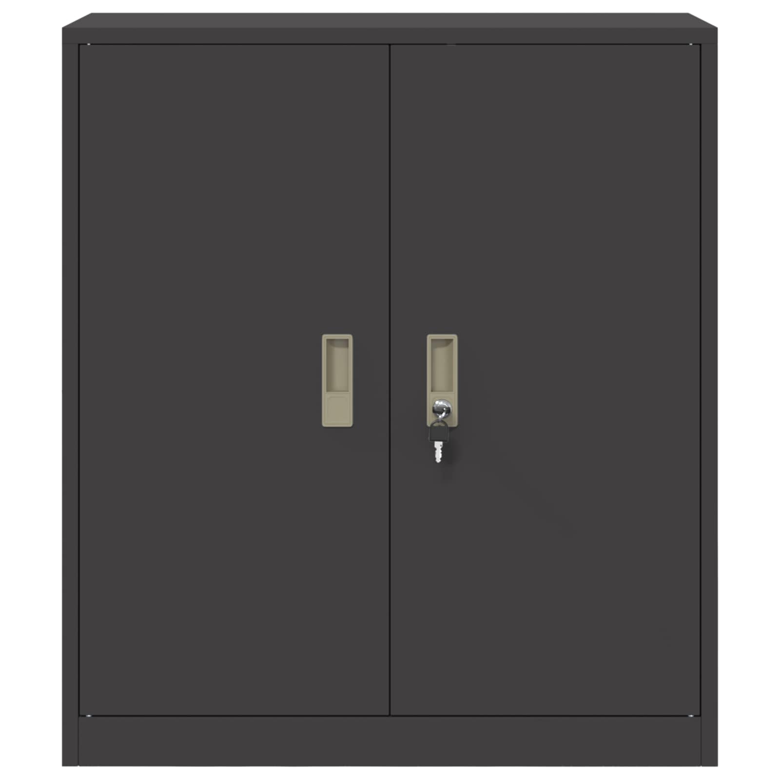 Omarica za shranjevanje s shranjevanjem Črna 80 x 40 x 90 cm - slika 6