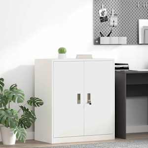 Omarica za shranjevanje Bela 80 x 40 x 90 cm Jeklo