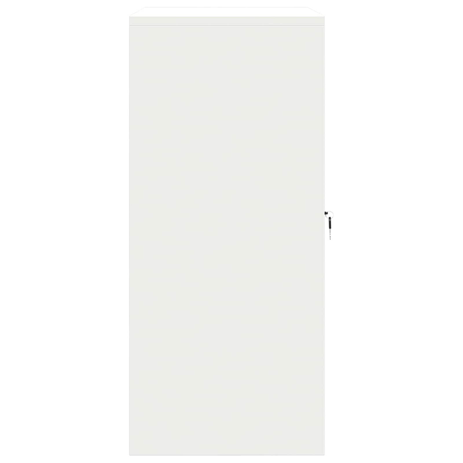 Omarica za shranjevanje s shranjevanjem Bela 80 x 40 x 90 cm - slika 7