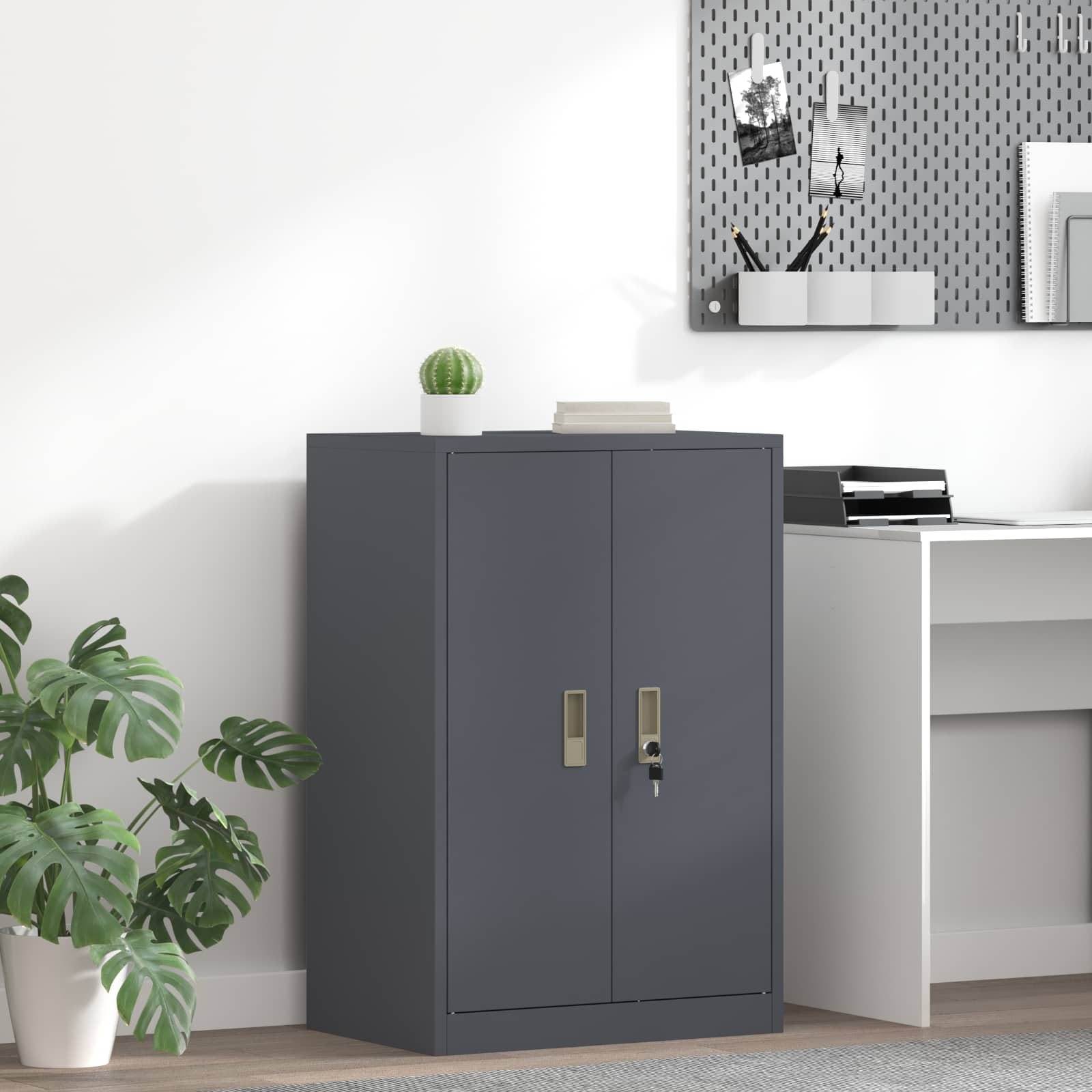 vidaXL Dulap de depozitare Antracit 60 x 40 x 90 cm Oțel