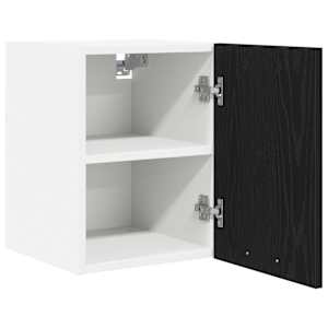 Závěsná skříňka 2 pcs Černý dub a bílá 30 x 31 x 40 cm - obrázek 5
