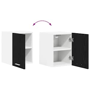 Závěsná skříňka 2 pcs Černý dub a bílá 30 x 31 x 40 cm - obrázek 11