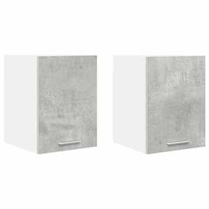 Závěsná skříňka 2 pcs Betonová šedá a bílá 30 x 31 x 40 cm - obrázek 2