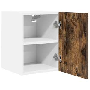 Závěsná skříňka 2 pcs Uzený dub a bílá 30 x 31 x 40 cm - obrázek 5