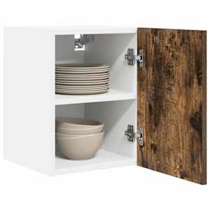 Závěsná skříňka 2 pcs Uzený dub a bílá 30 x 31 x 40 cm - obrázek 3