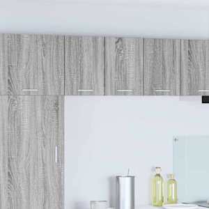 Viseča omarica 2 pcs Siva Sonoma in bela 30 x 31 x 40 cm