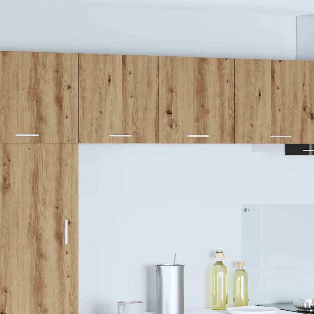 vidaXL Hängeschrank Riga 2 pcs Artisan-Eiche und Weiß 40 x 31 x 40 cm
