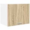 vidaXL Seinakapp Sonoma tammes ja valges 50 x 31 x 40 cm Tehispuit