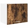 vidaXL Seinakapp Suitsutatud tamm ja valge 50 x 31 x 40 cm Tehispuit