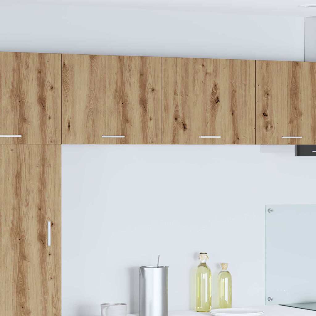 vidaXL Dulap suspendat Riga Stejar Artisan și Alb 50 x 31 x 40 cm