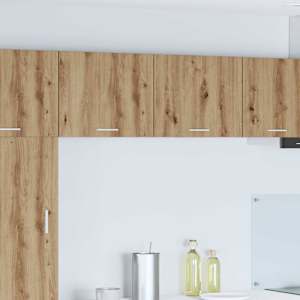 Viseča omarica 2 pcs Artisan hrast in bela 50 x 31 x 40 cm