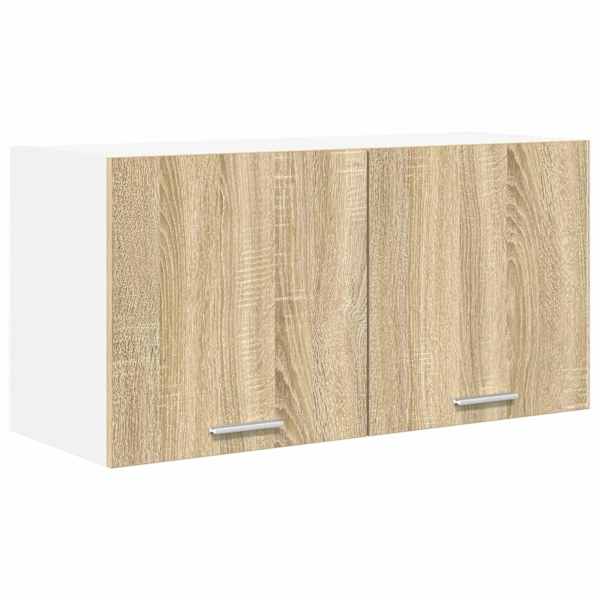 vidaXL Seinakapp Sonoma tamm 80 x 31 x 40 cm Tehispuit