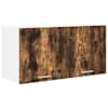vidaXL Seinakapp Suitsetatud tamm 80 x 31 x 40 cm Tehispuit