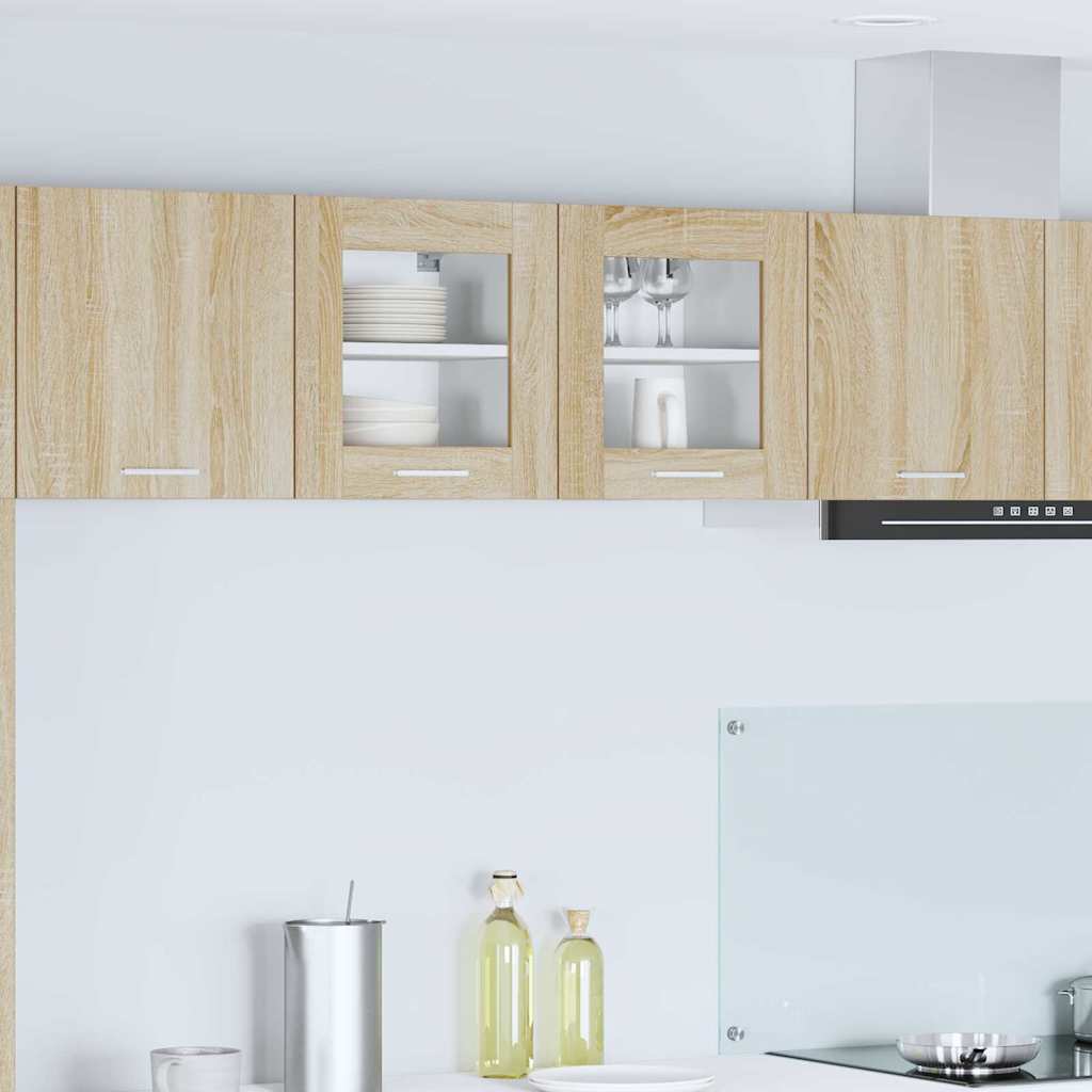 vidaXL Hängeschrank mit Regal Riga 2 pcs Sonoma-Eiche 40 x 31 x 40 cm