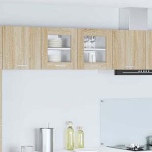 Viseča omarica z vrati 2 pcs Sonoma hrast 40 x 31 x 40 cm