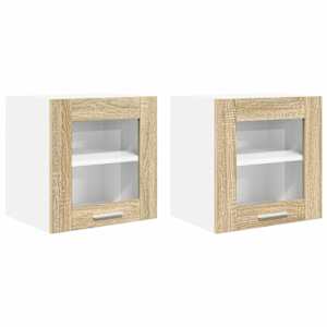 Závěsná skříňka s úložištěm 2 pcs Sonoma dub 40 x 31 x 40 cm - obrázek 2