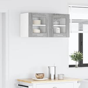 Závěsná skříňka s úložištěm 2 pcs Šedá Sonoma 40 x 31 x 40 cm - obrázek 4